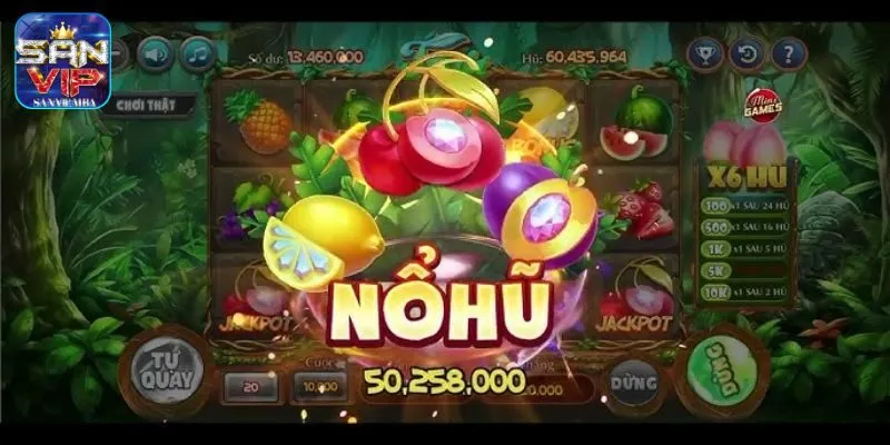 Âm thanh, đồ họa ấn tượng tại sảnh Nổ Hũ